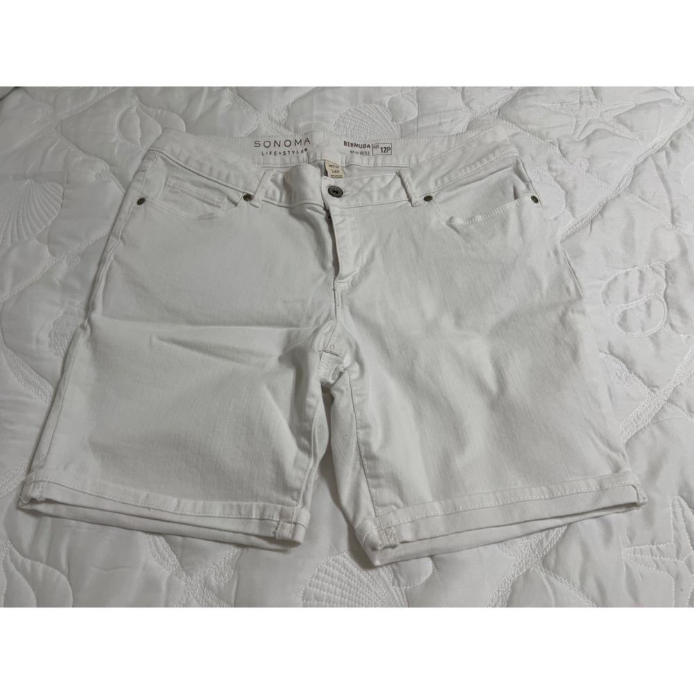Sonoma White Bermuda Shorts Size 12P